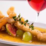 Parafuso ao Molho de Laranja com Agrião e Uva