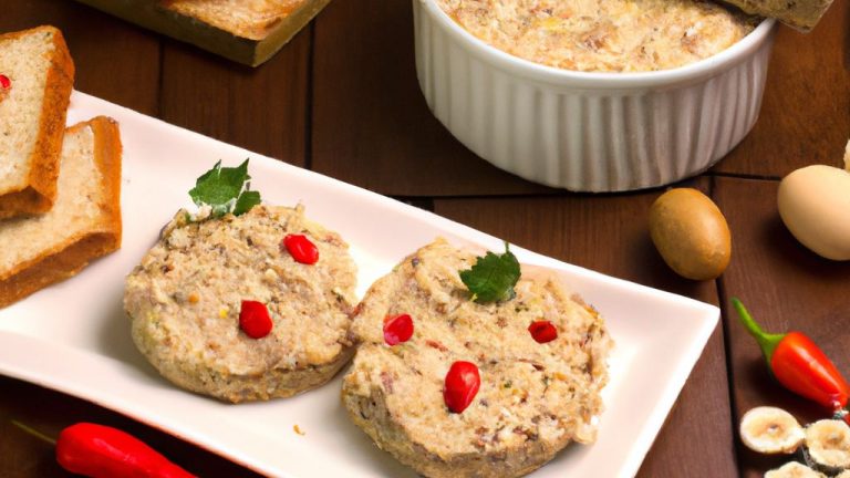 Patê de frango light com pimentões
