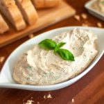 Patê de frango light com ricota e hortelã