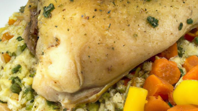 Peito de Frango com Cuscuz e Vegetais