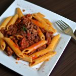 Penne ao ragú de pato