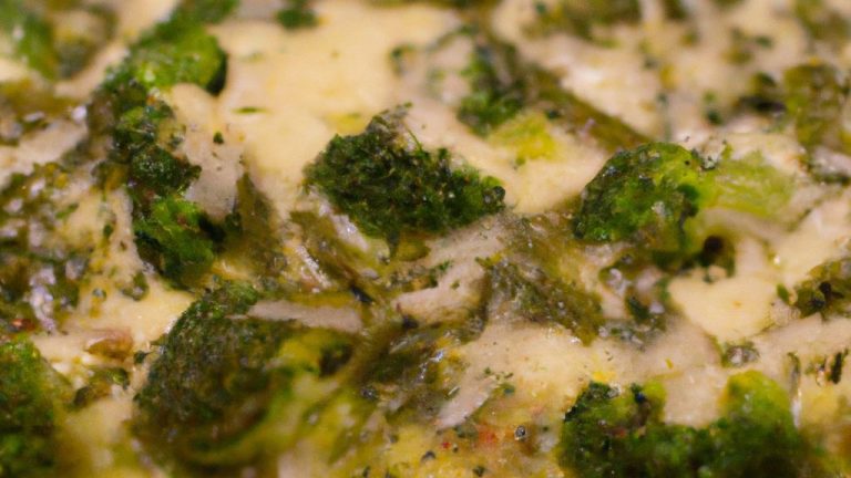 Pizza com Massa de Brócolis
