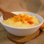 Purê de batata-doce com maçã