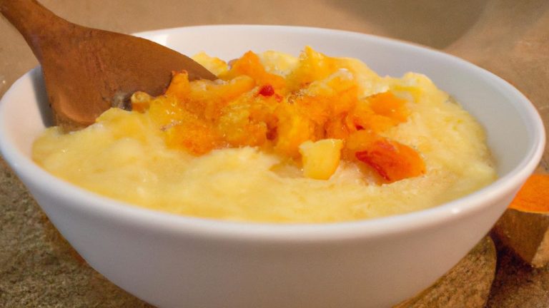 Purê de batata-doce com maçã