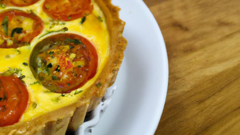 Quiche de Abobrinha com Tomatinhos