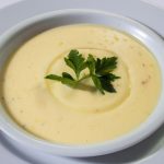 Abobrinha com creme de alho