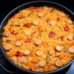 Arroz ao Forno com Calabresa