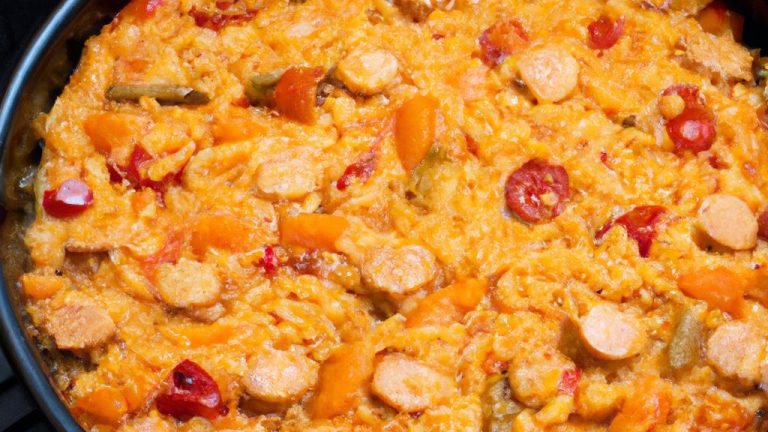Receita de Arroz ao Forno com Calabresa