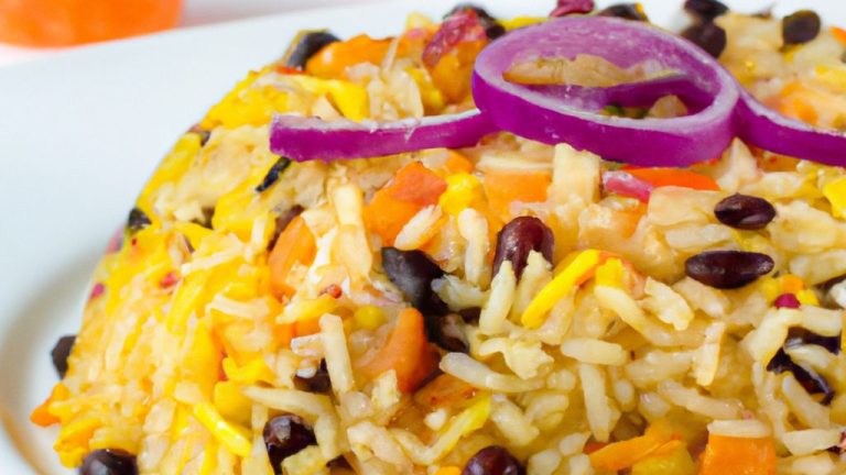 Receita de Arroz Colorido