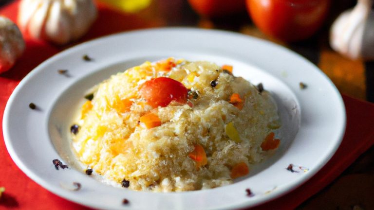 Receita de Arroz com açafrão, tomate seco e mussarela