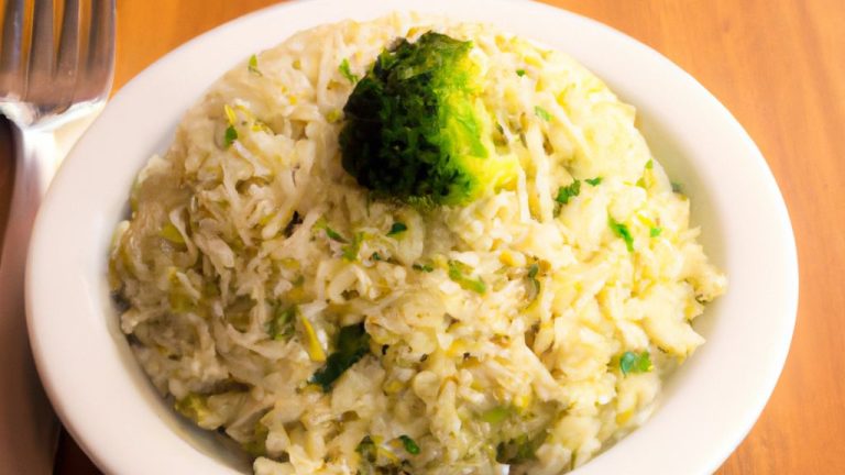 Receita de Arroz com brócolis
