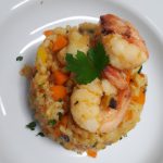Arroz com Camarões e Palmito