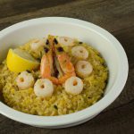 Arroz com Camarões e Palmito