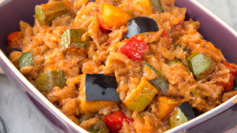 Receita de Arroz com Ratatouille
