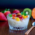 Arroz Doce com Frutas Frescas