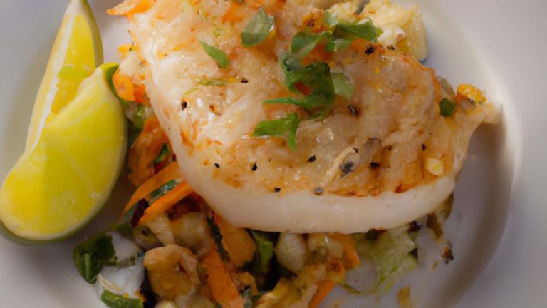 Receita de Bacalhau Assado na Grelha com Salada de Feijão Frade