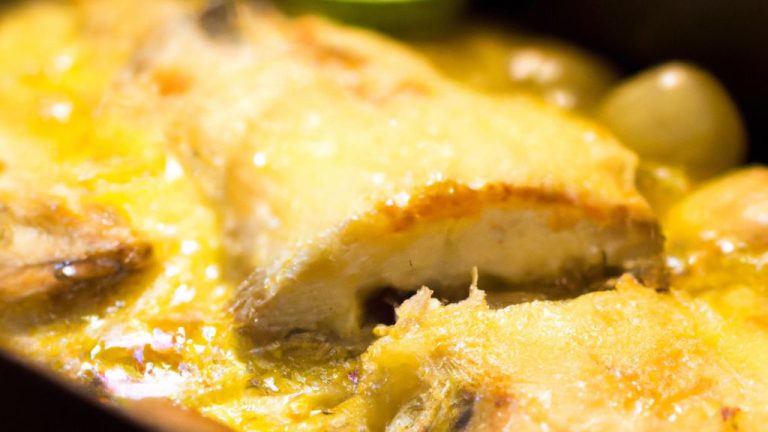 Receita de Bacalhau Assado no Forno e Milha de Grelhos