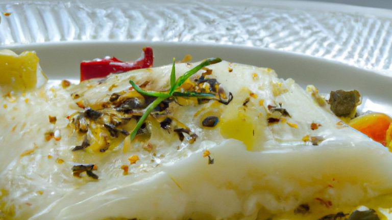 Receita de Bacalhau Fresco ao Molho de Capim-Limão