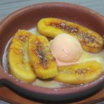 Banana flambada com sorvete