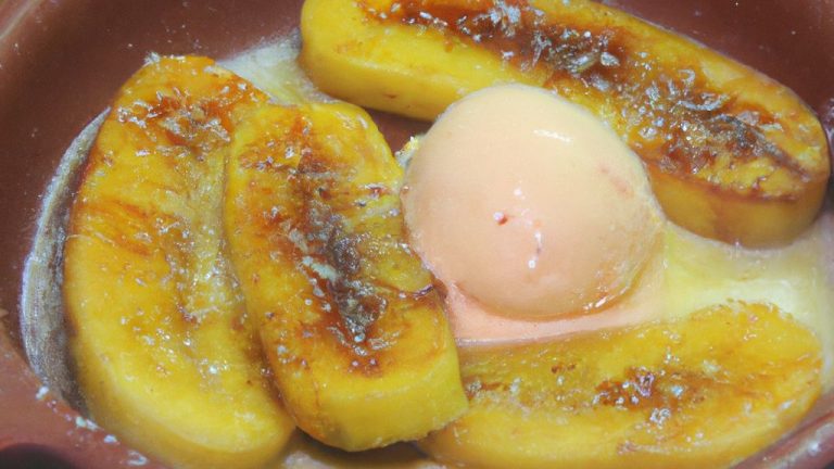 Receita de Banana flambada com sorvete