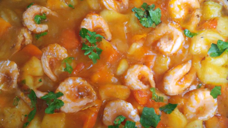 Receita de Batata com camarão