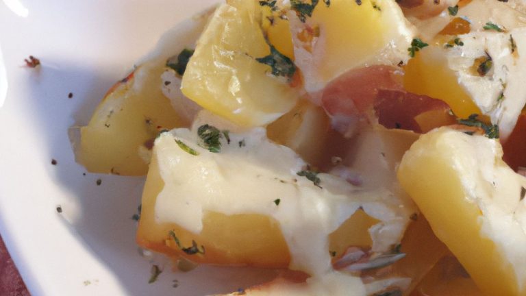 Receita de Batatinha com molho de alho