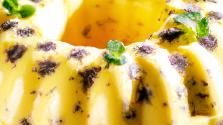 Receita de Bavaroise de abacaxi com hortelã