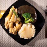 bavette ao molho de frango com palmito