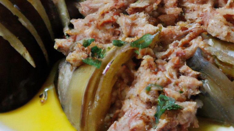 Receita de Berinjela com Molho de Atum