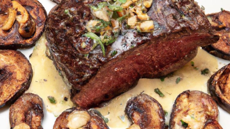 Receita de bife e cogumelos ala Fiorentina