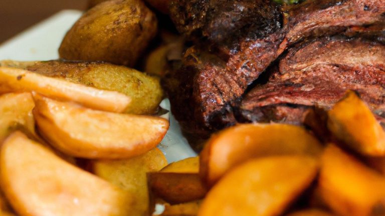 Receita de Bisteca de porco assada com batata