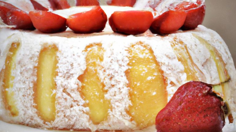 Receita de bolo com creme de morangos