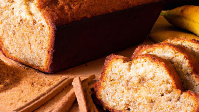Receita de Bolo de banana com canela