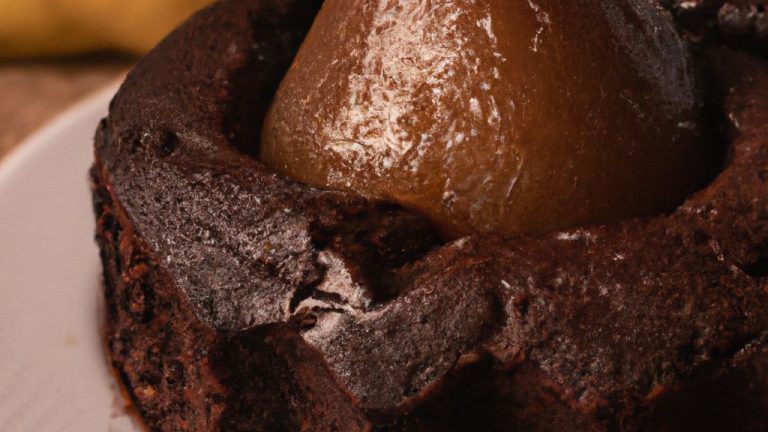 Receita de Bolo de chocolate com pera sem glúten