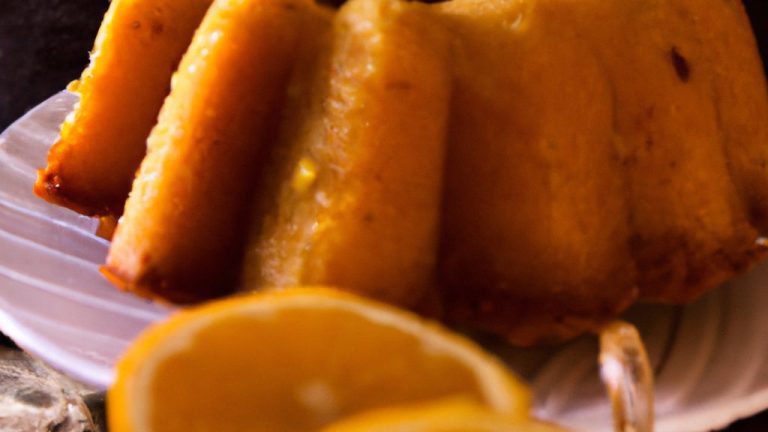 Receita de Bolo de Laranja com Calda