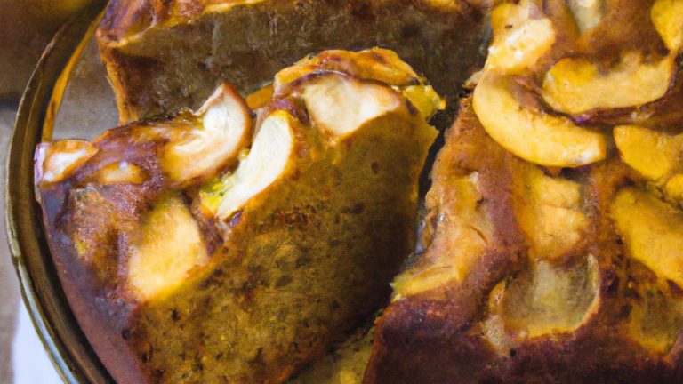 Receita de Bolo de Maçã e Nozes