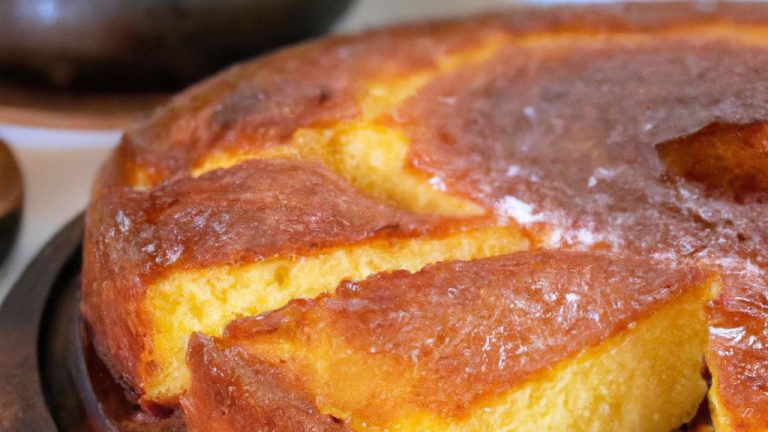 Receita de Bolo de Mandioca com Calda