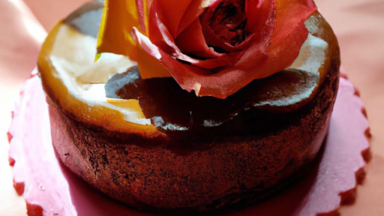 Receita de Bolo Ganache com Água de Rosas