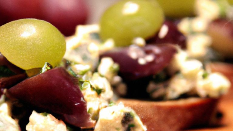 Receita de Bruschetta de gorgonzola com uvas passas