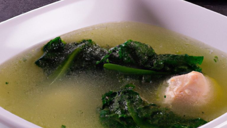 Receita de Caldo de Espinafre