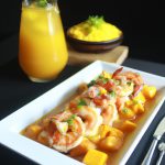 Camarão com Chutney de Manga