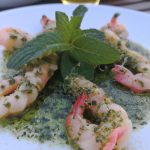Camarão com Hortelã