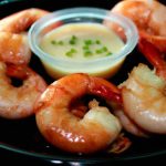 Camarões com molho de maionese