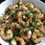 Camarões em Pesto, Alho e Especiarias