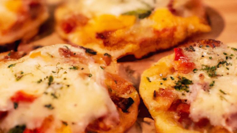 Receita de Canapé de Pizza com Legumes