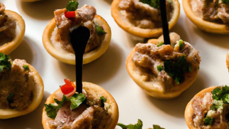 Receita de Canapés de Carne Seca