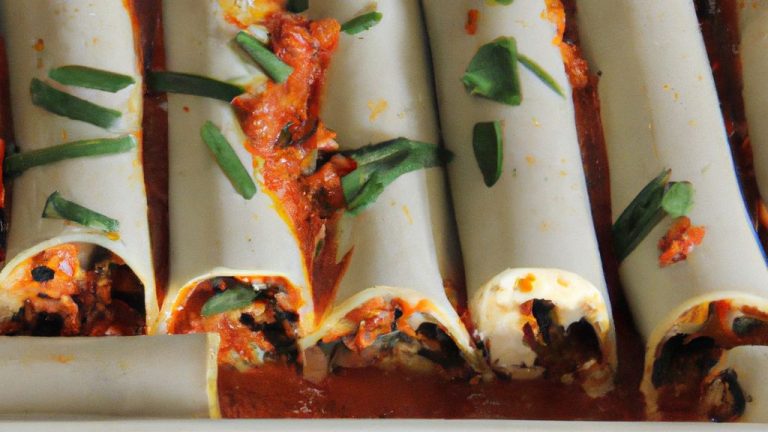 Receita de Canelloni com Espinafre