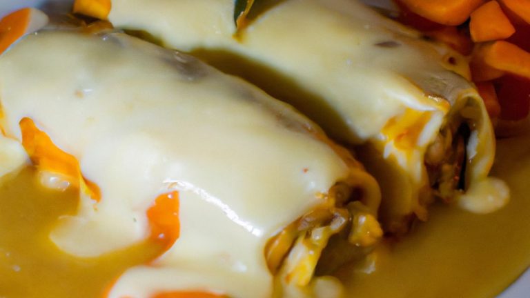 Receita de Canelones de abóbora ao molho cremoso