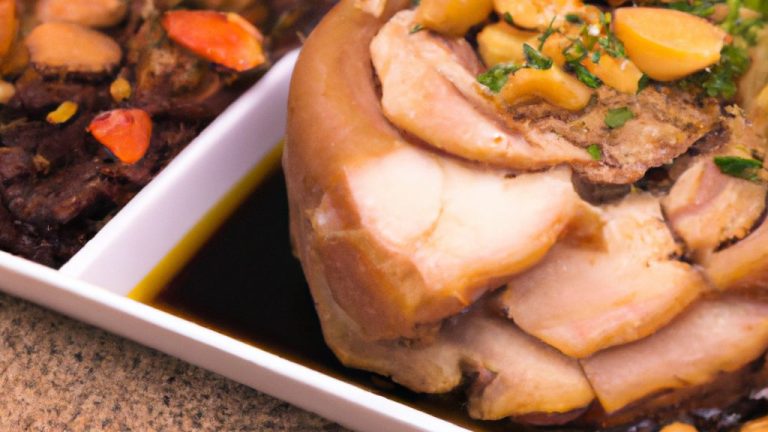 Receita de Carne de porco cozida com molho shoyu