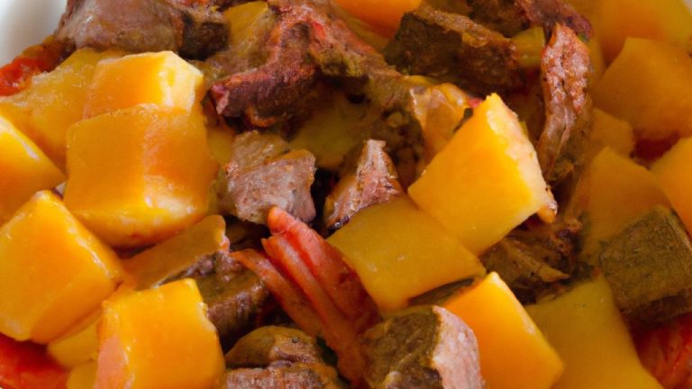 Receita de Carne Ensopada com Casca de Melancia